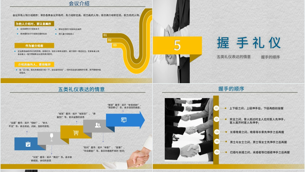 精品商务礼仪培训课程PPT课件 精品商务礼仪培训课程PPT课件