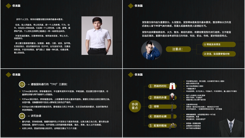 职场商务礼仪PPT模板 职场商务礼仪PPT模板