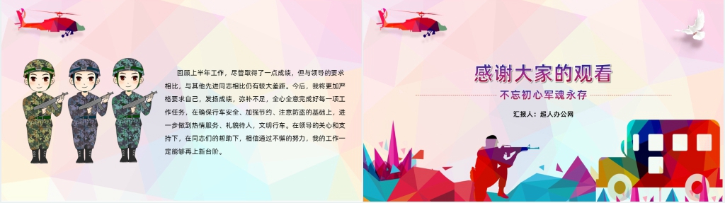 部队驾驶员年终总结汇报PPT模板 部队驾驶员年终总结汇报PPT模板