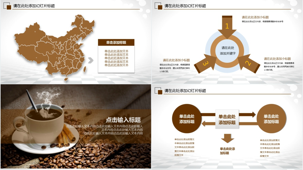 咖啡厅产品介绍PPT模板