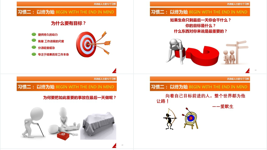 高效能人士的七个习惯讲解PPT模板 高效能人士的七个习惯讲解PPT模板
