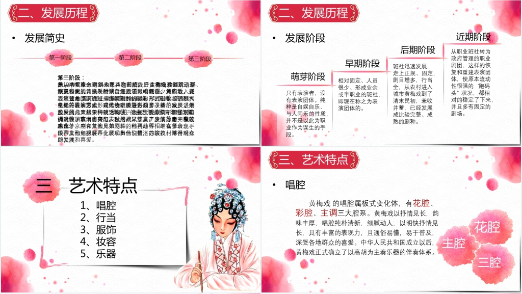 黄梅戏的由来及来源PPT模板 黄梅戏的由来及来源PPT模板