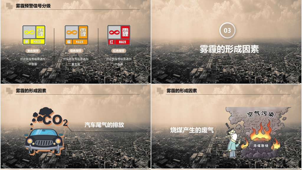 什么是雾霾PPT模板 什么是雾霾PPT模板