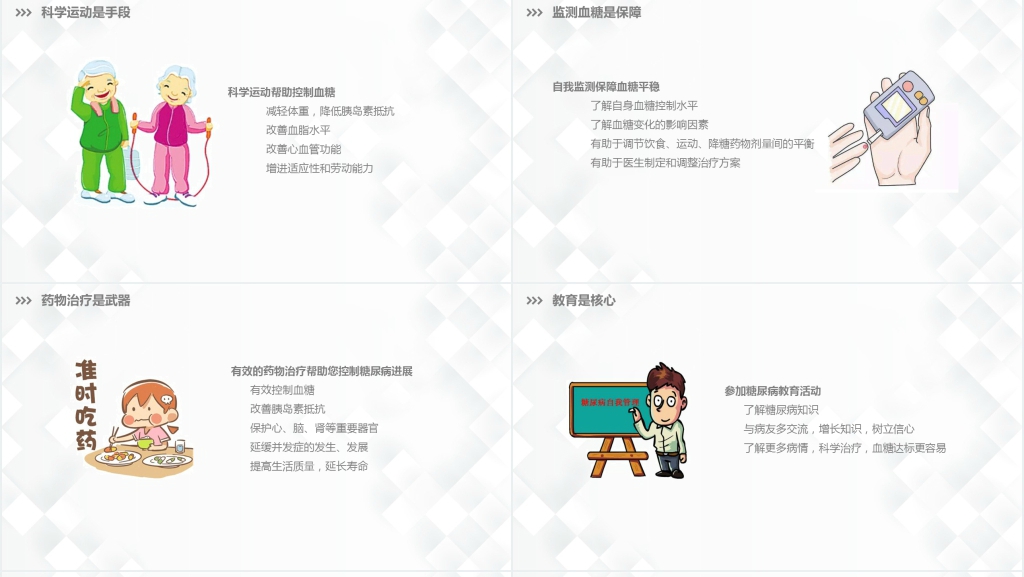 糖尿病病人的健康指导PPT模板 糖尿病病人的健康指导PPT模板