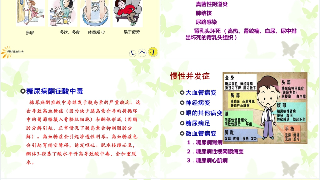 糖尿病的产生及其发生的生化机理PPT模板