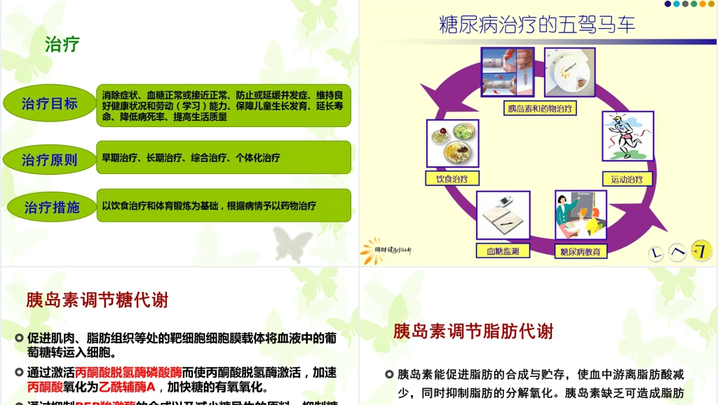 糖尿病的产生及其发生的生化机理PPT模板