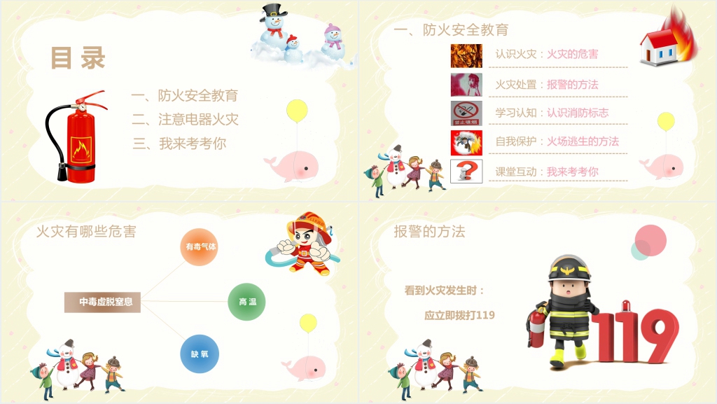 小学生冬季消防安全教育培训PPT课件 小学生冬季消防安全教育培训PPT课件