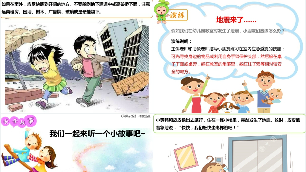 幼儿园地震知识安全教育教案PPT课件 幼儿园地震知识安全教育教案PPT课件
