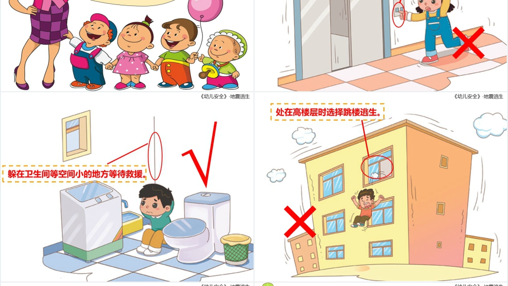 幼儿园地震知识安全教育教案PPT课件 幼儿园地震知识安全教育教案PPT课件