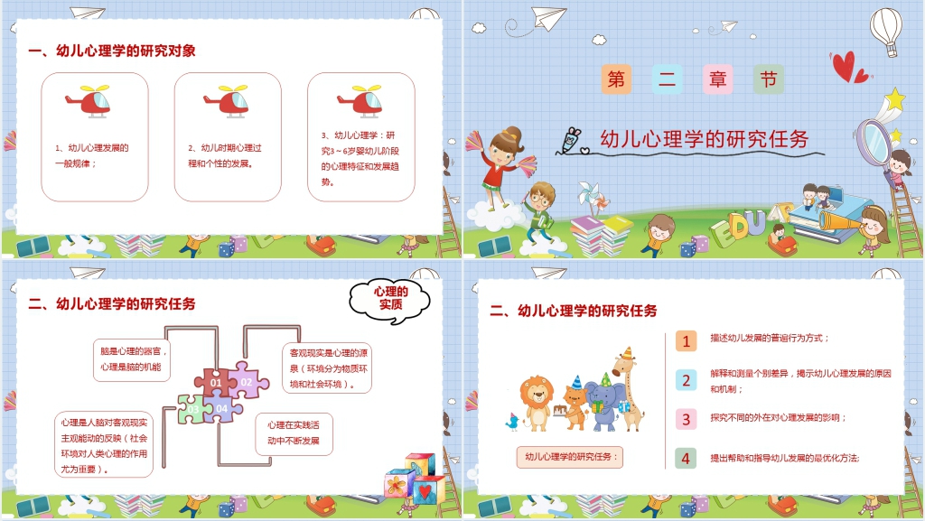 幼儿教育心理学培训PPT模板 幼儿教育心理学培训PPT模板