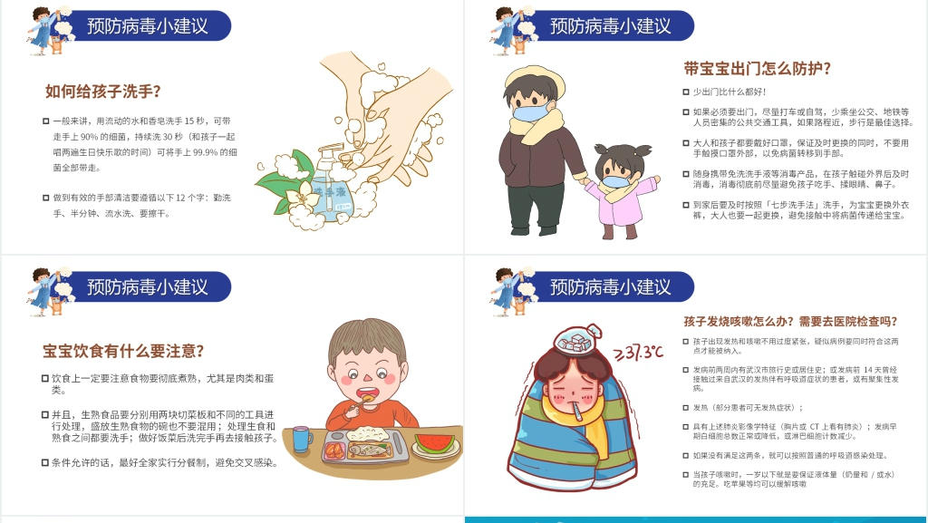 卡通风疫情过后返校家长会PPT课件 卡通风疫情过后返校家长会PPT课件