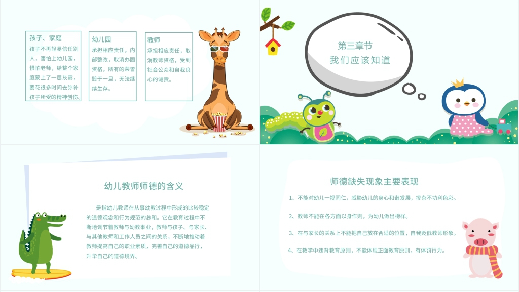 幼儿园教师师德师风培训课程PPT课件 幼儿园教师师德师风培训课程PPT课件