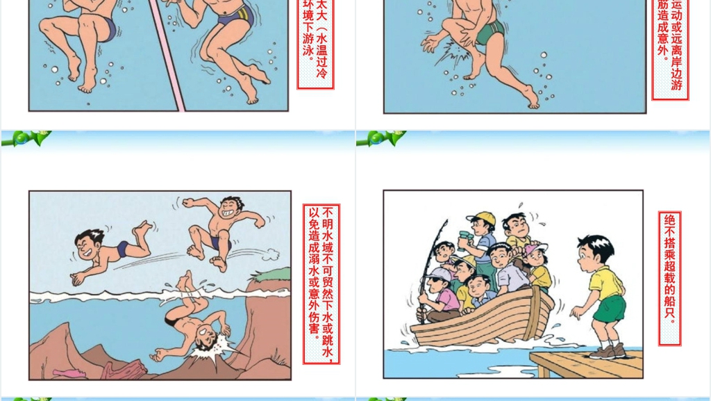 图文版学生安全教育防溺水PPT课件 图文版学生安全教育防溺水PPT课件