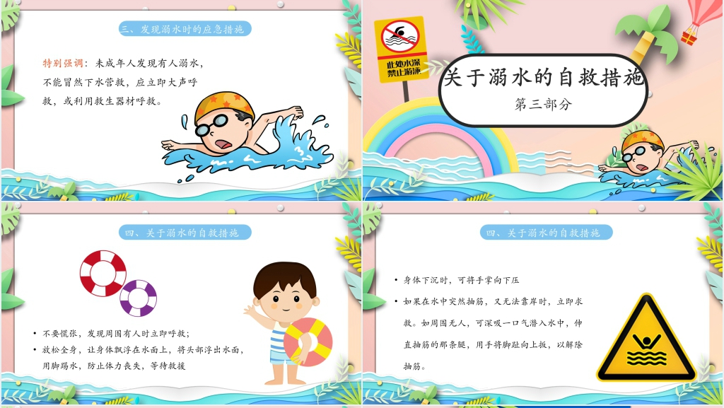 小学生防溺水班会课PPT课件 小学生防溺水班会课PPT课件