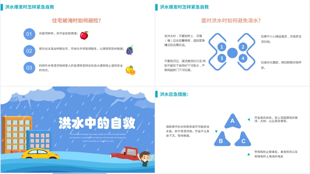 预防洪水安全教育PPT 预防洪水安全教育PPT