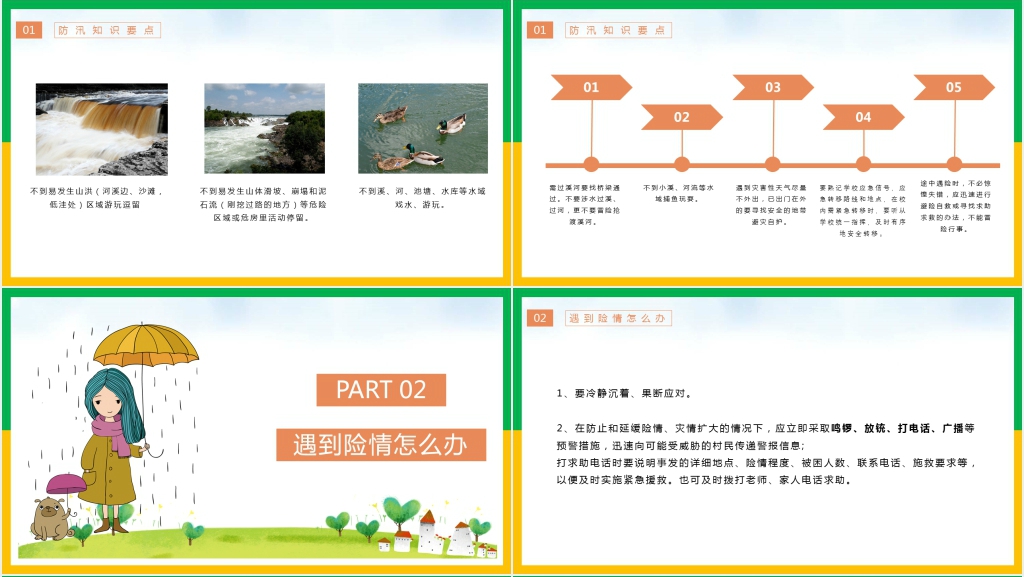汛期防灾避险主题班会PPT课件 汛期防灾避险主题班会PPT课件