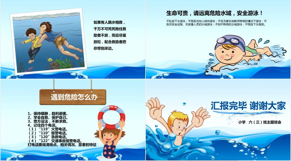 夏季炎热防溺水知识PPT课件 夏季炎热防溺水知识PPT课件