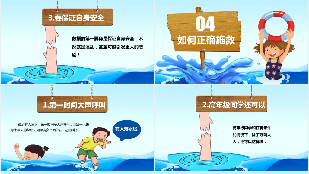 夏季炎热防溺水知识PPT课件 夏季炎热防溺水知识PPT课件