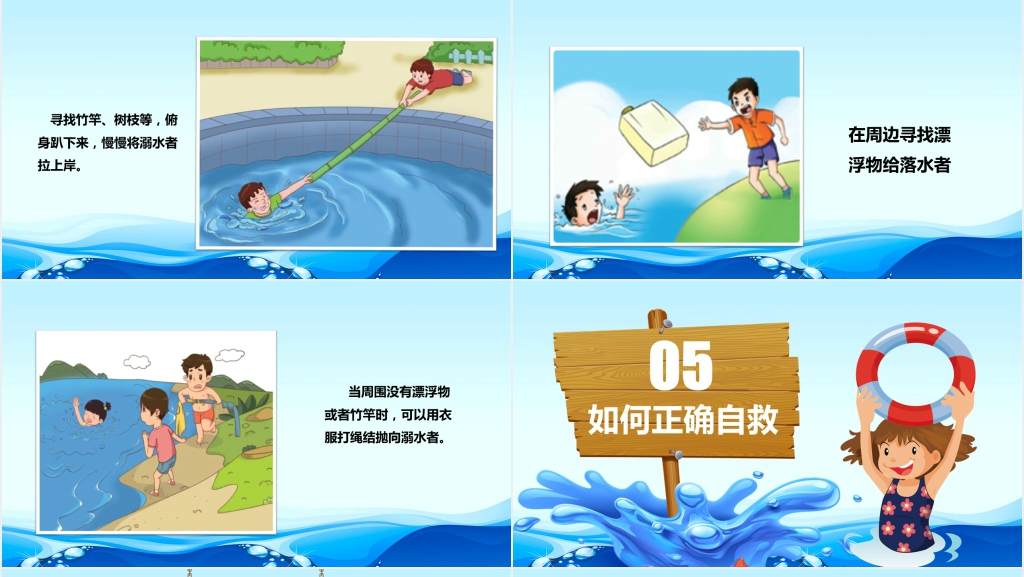 夏季炎热防溺水知识PPT课件 夏季炎热防溺水知识PPT课件