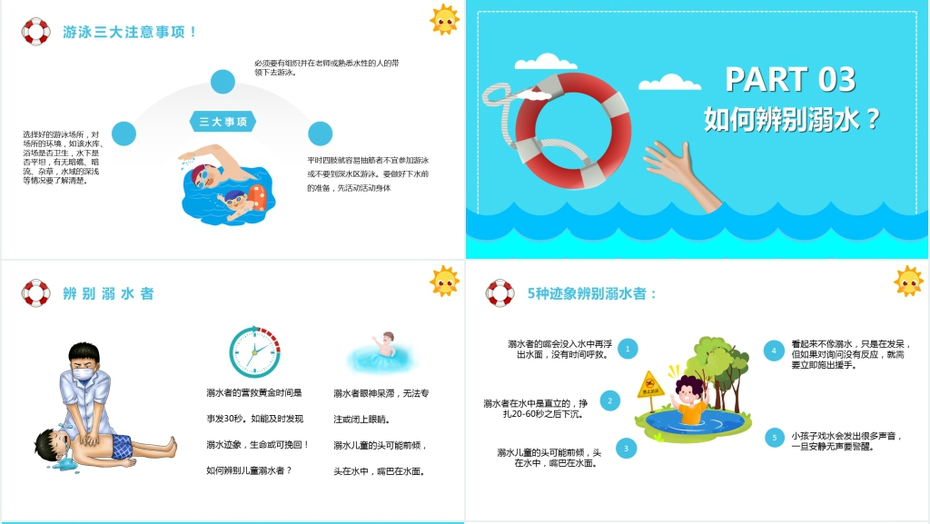 夏天夏季防溺水安全教育主题班会PPT课件 夏天夏季防溺水安全教育主题班会PPT课件