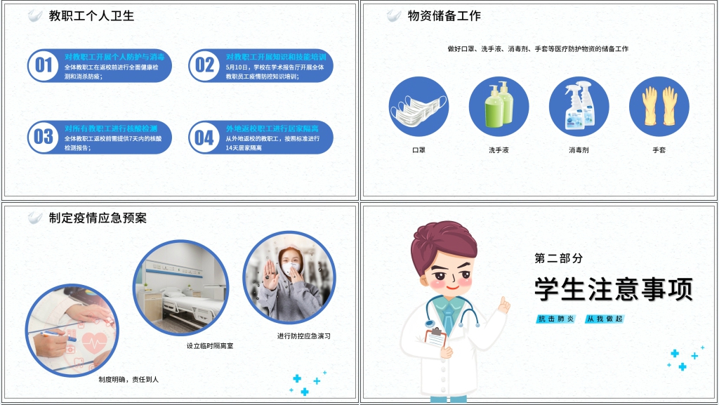 卡通风校园如何做到疫情防控PPT课件 卡通风校园如何做到疫情防控PPT课件