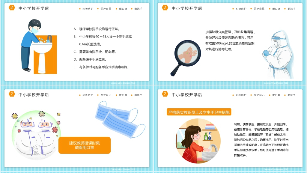 中小学开学疫情防控注意事项PPT课件 中小学开学疫情防控注意事项PPT课件