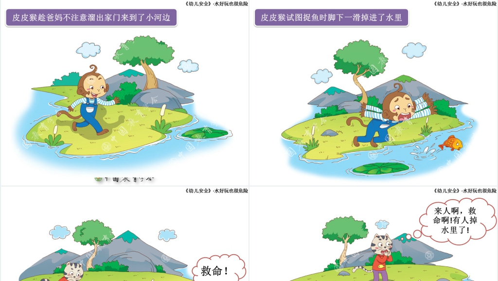 皮皮猴水好玩也很危险教案PPT课件 皮皮猴水好玩也很危险教案PPT课件