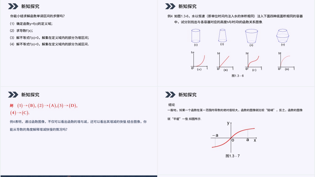 人教版高中数学选修2-2《函数的单调性与导数》PPT优质课件 人教版高中数学选修2-2《函数的单调性与导数》PPT优质课件