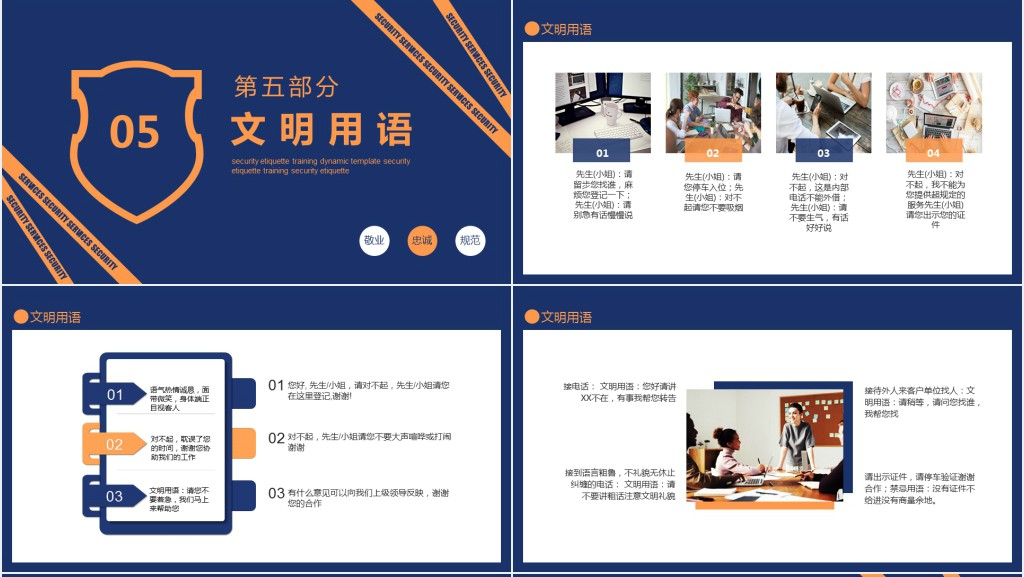 保安岗礼仪礼节PPT课件 保安岗礼仪礼节PPT课件
