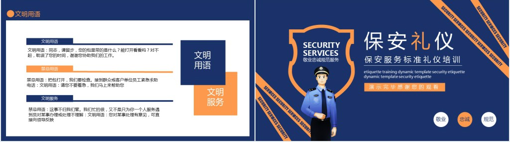 保安岗礼仪礼节PPT课件 保安岗礼仪礼节PPT课件
