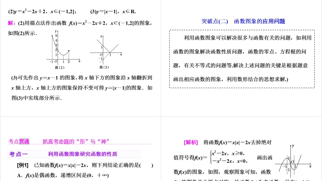 高三数学一轮复习-函数的图像及其应用教案PPT课件 高三数学一轮复习-函数的图像及其应用教案PPT课件