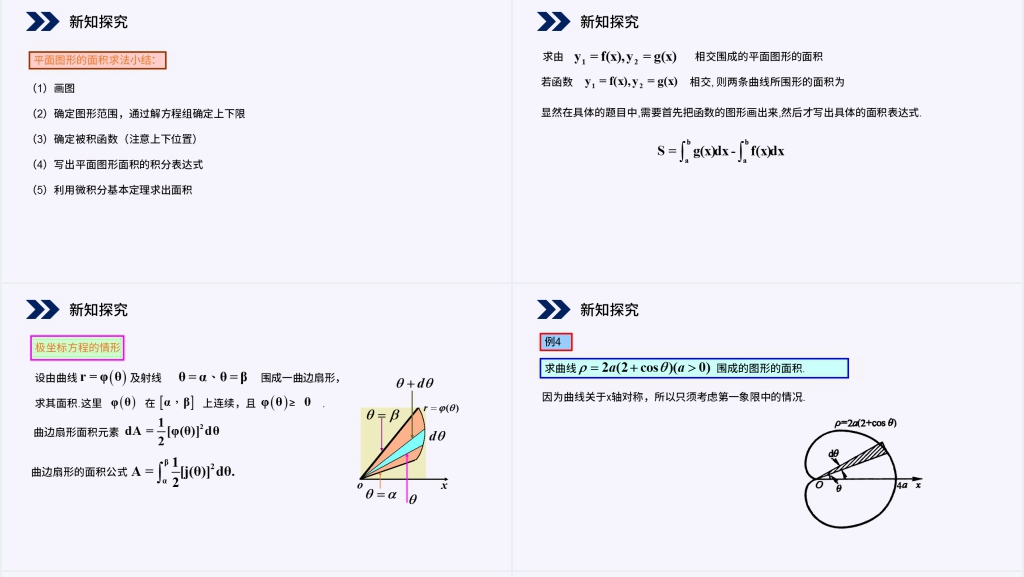 人教版高中数学选修2-2《定积分在几何中的应用》PPT课件 人教版高中数学选修2-2《定积分在几何中的应用》PPT课件