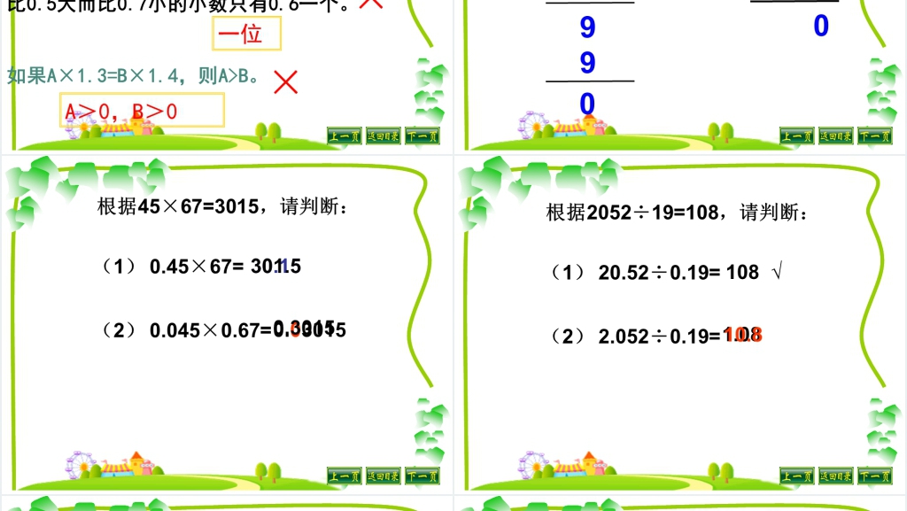 人教版五年级上册数学五年级上册小数乘除法综合整理复习PPT课件 人教版五年级上册数学五年级上册小数乘除法综合整理复习PPT课件