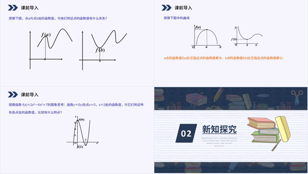 人教版高中数学选修2-2《函数的极值与导数》(第1.3.2课时)PPT课件 人教版高中数学选修2-2《函数的极值与导数》(第1.3.2课时)PPT课件