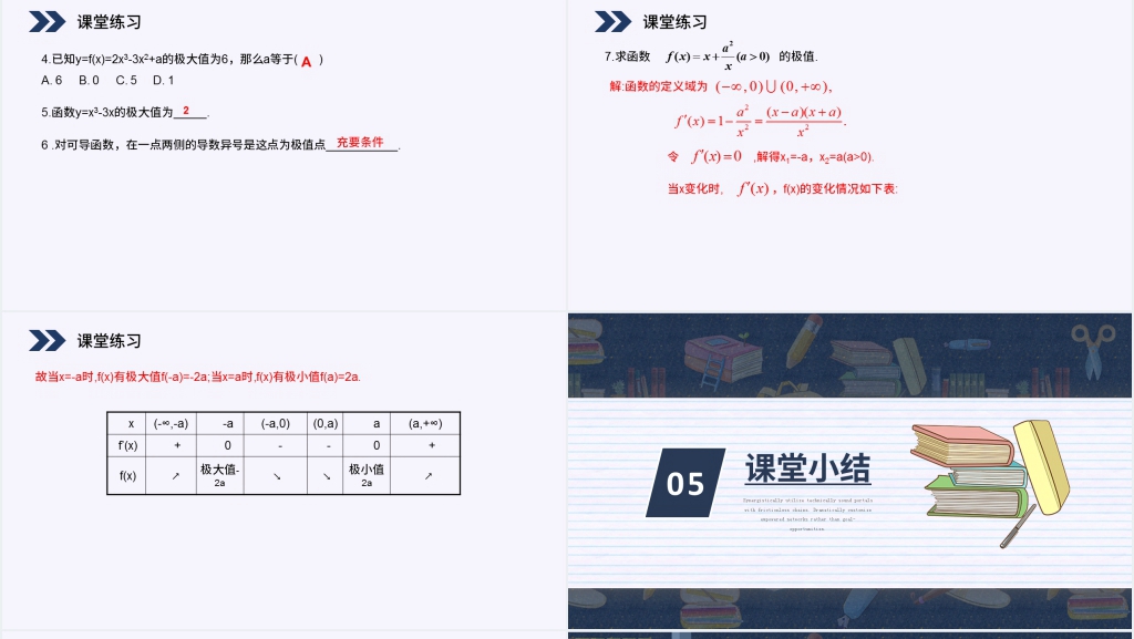 人教版高中数学选修2-2《函数的极值与导数》(第1.3.2课时)PPT课件 人教版高中数学选修2-2《函数的极值与导数》(第1.3.2课时)PPT课件