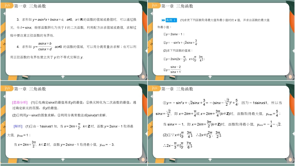 人教版高中数学必修四第一章1.4.2正弦函数余弦函数的性质第二课时PPT课件 人教版高中数学必修四第一章1.4.2正弦函数余弦函数的性质第二课时PPT课件