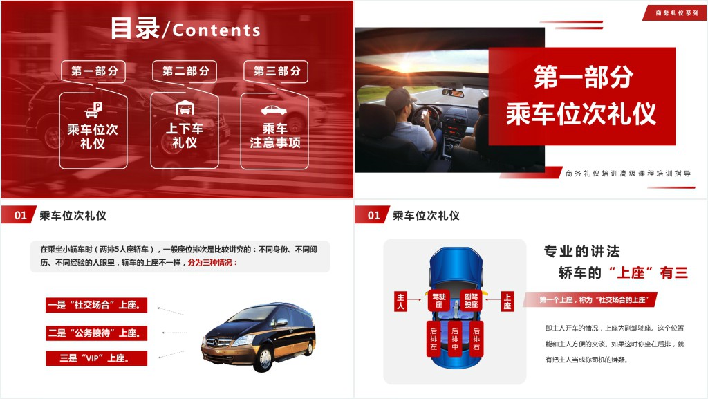 商务礼仪之乘车接待礼仪PPT课件 商务礼仪之乘车接待礼仪PPT课件