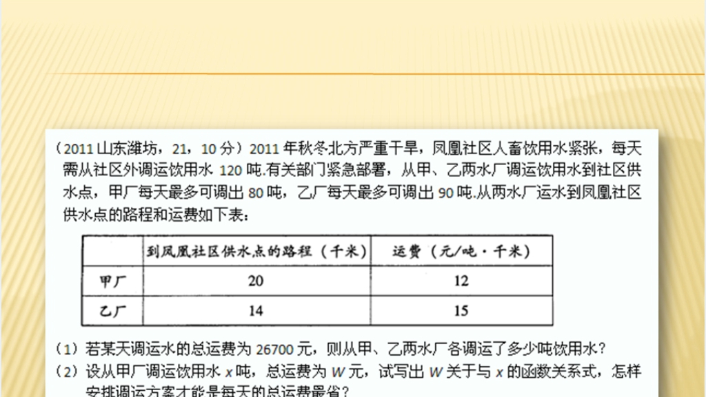 初中数学《一次函数》教案PPT课件 初中数学《一次函数》教案PPT课件