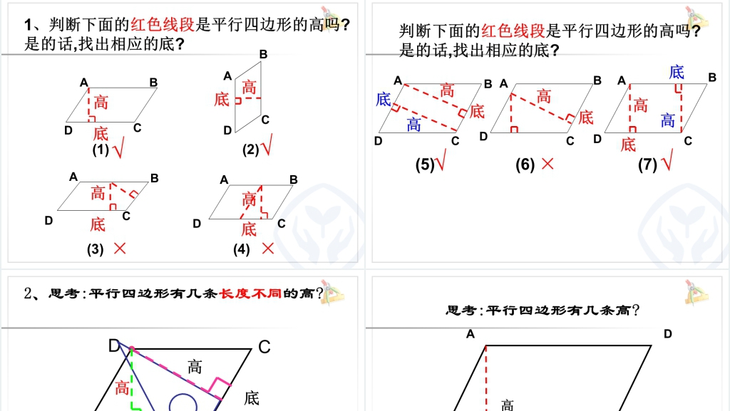 人教版四年级数学上册《平行四边形的认识》PPT课件