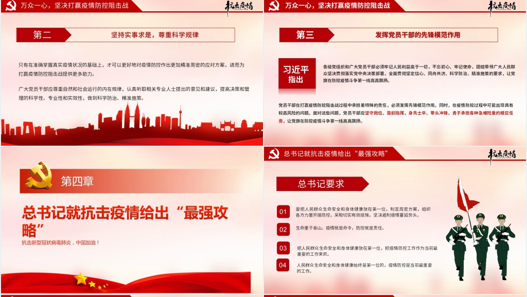 中国人民在抗击疫情中的民族精神PPT党课 中国人民在抗击疫情中的民族精神PPT党课