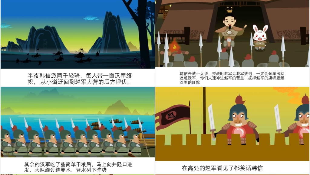 小学生背水一战成语故事PPT 小学生背水一战成语故事PPT
