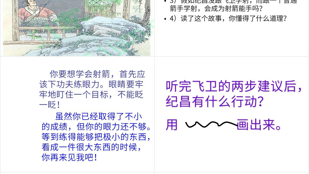 29课寓言两则纪昌学射内容课件PPT