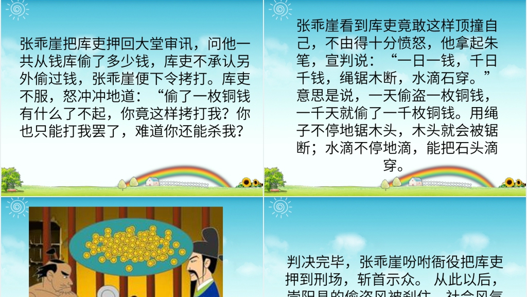 水滴石穿成语故事演讲PPT 水滴石穿成语故事演讲PPT