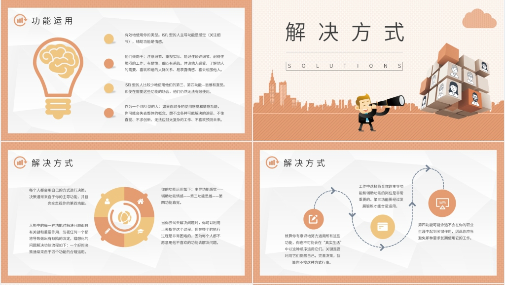 MBTI性格分析ISFJ个性特征描述PPT模板 MBTI性格分析ISFJ个性特征描述PPT模板