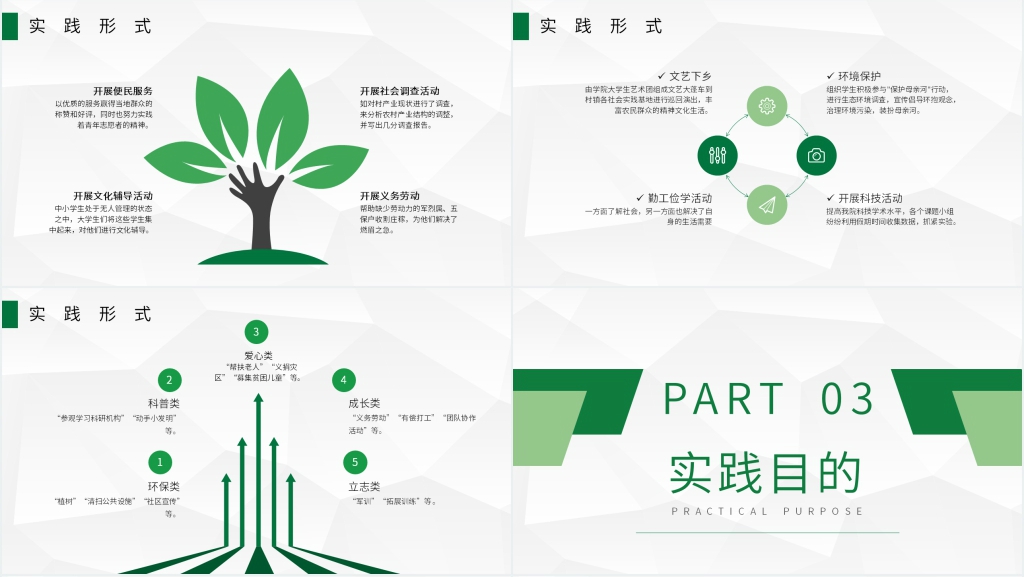 三下乡社会实践报告PPT内容