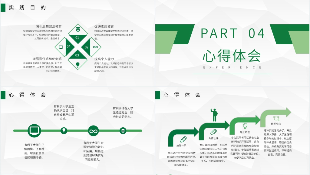 三下乡社会实践报告PPT内容