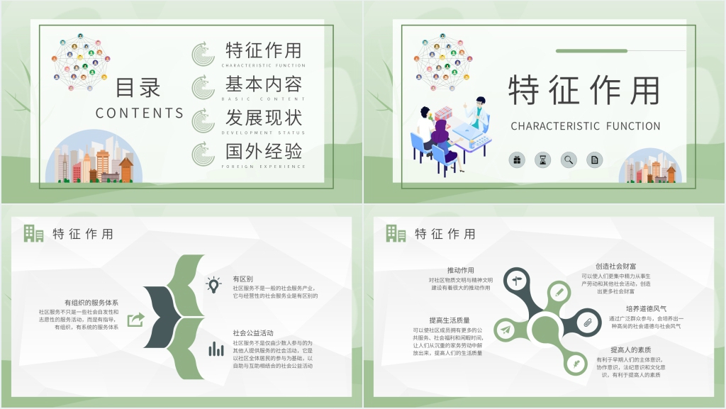 社区服务相关的PPT