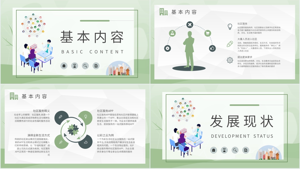 社区服务相关的PPT