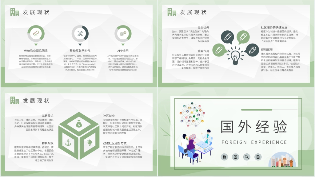 社区服务相关的PPT