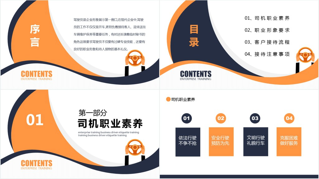 司机商务接待礼仪知识培训PPT模板 司机商务接待礼仪知识培训PPT模板